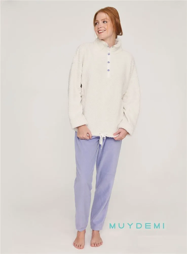 270201 PIJAMA MUJER LAVANDA