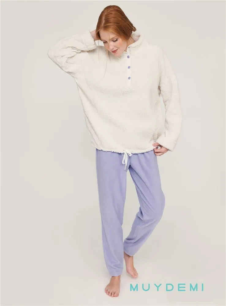 270201 PIJAMA MUJER LAVANDA