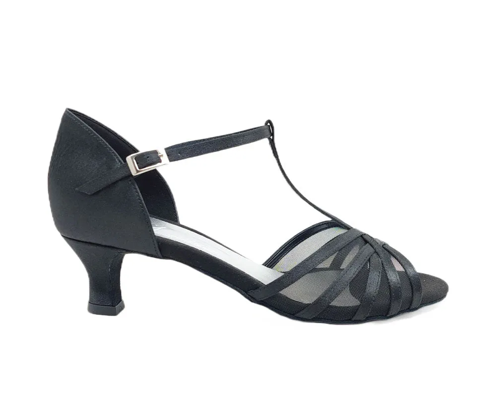 705 Zapatos de danza de raso negro
