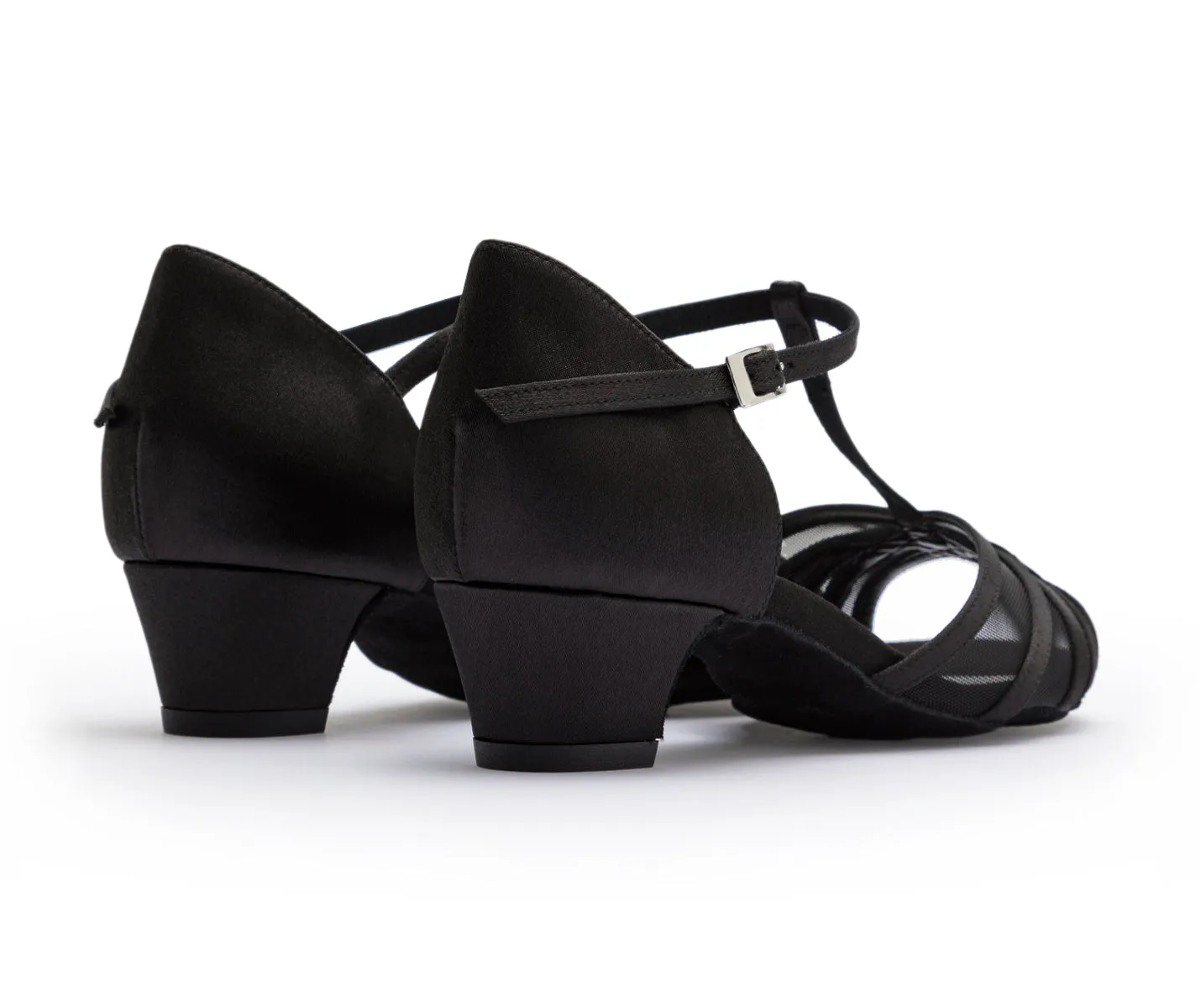 705 Zapatos de danza de raso negro