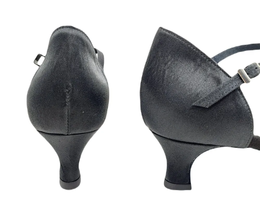 705 Zapatos de danza de raso negro