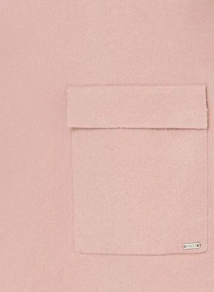 Abrigo Mayoral Tricot Doble Rosa Para Niña