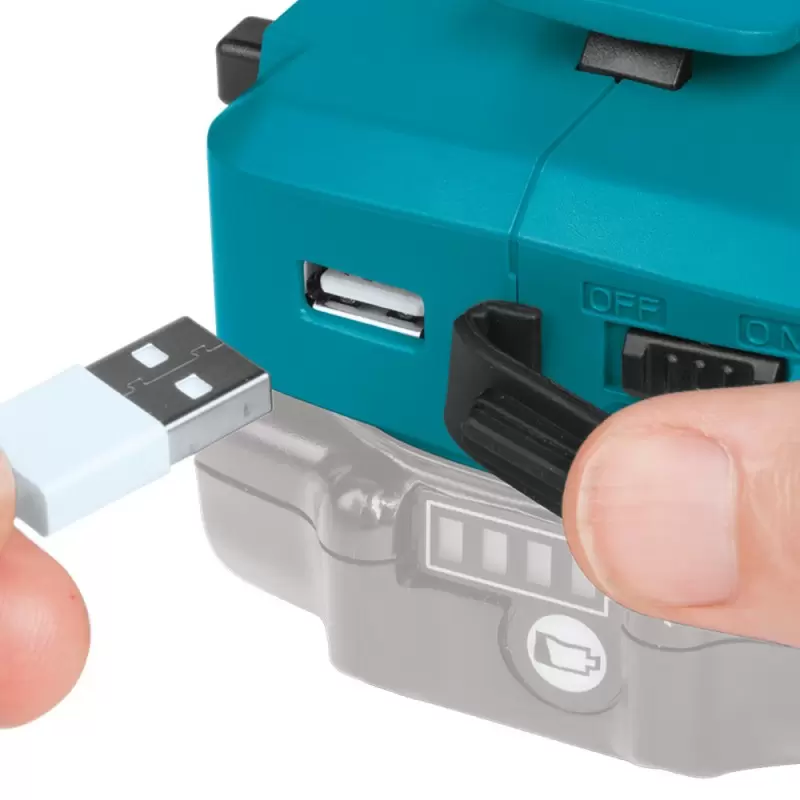Adaptador 18V LXT con un puerto USB para casaca Makita GM00001606