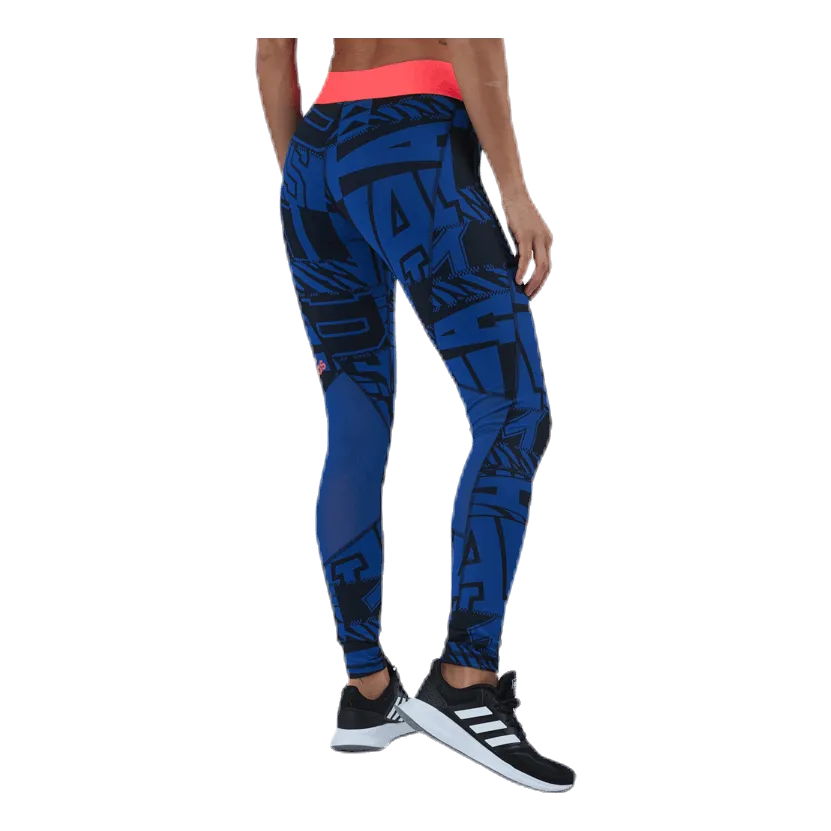 Adidas Alphaskin Varsity Tight Blue/Pink