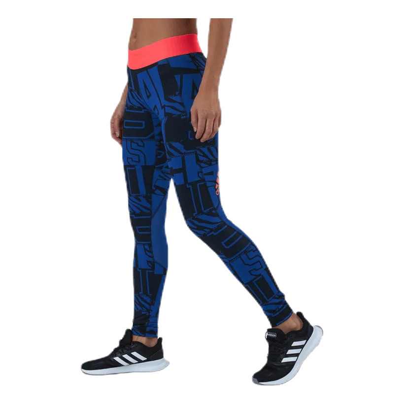 Adidas Alphaskin Varsity Tight Blue/Pink