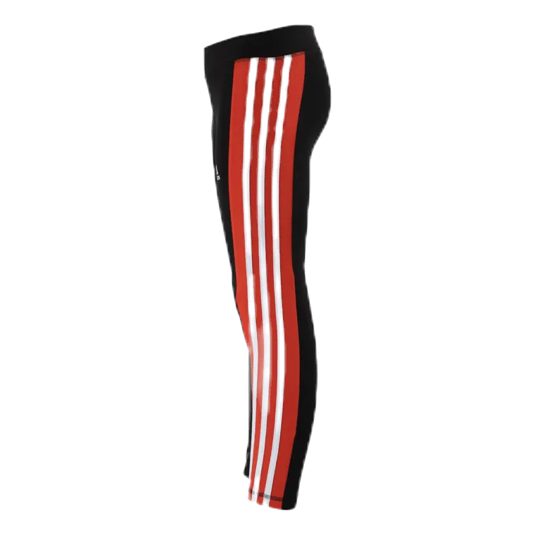 Adidas Girls Linear 3 Stripe Tight Orange/Black