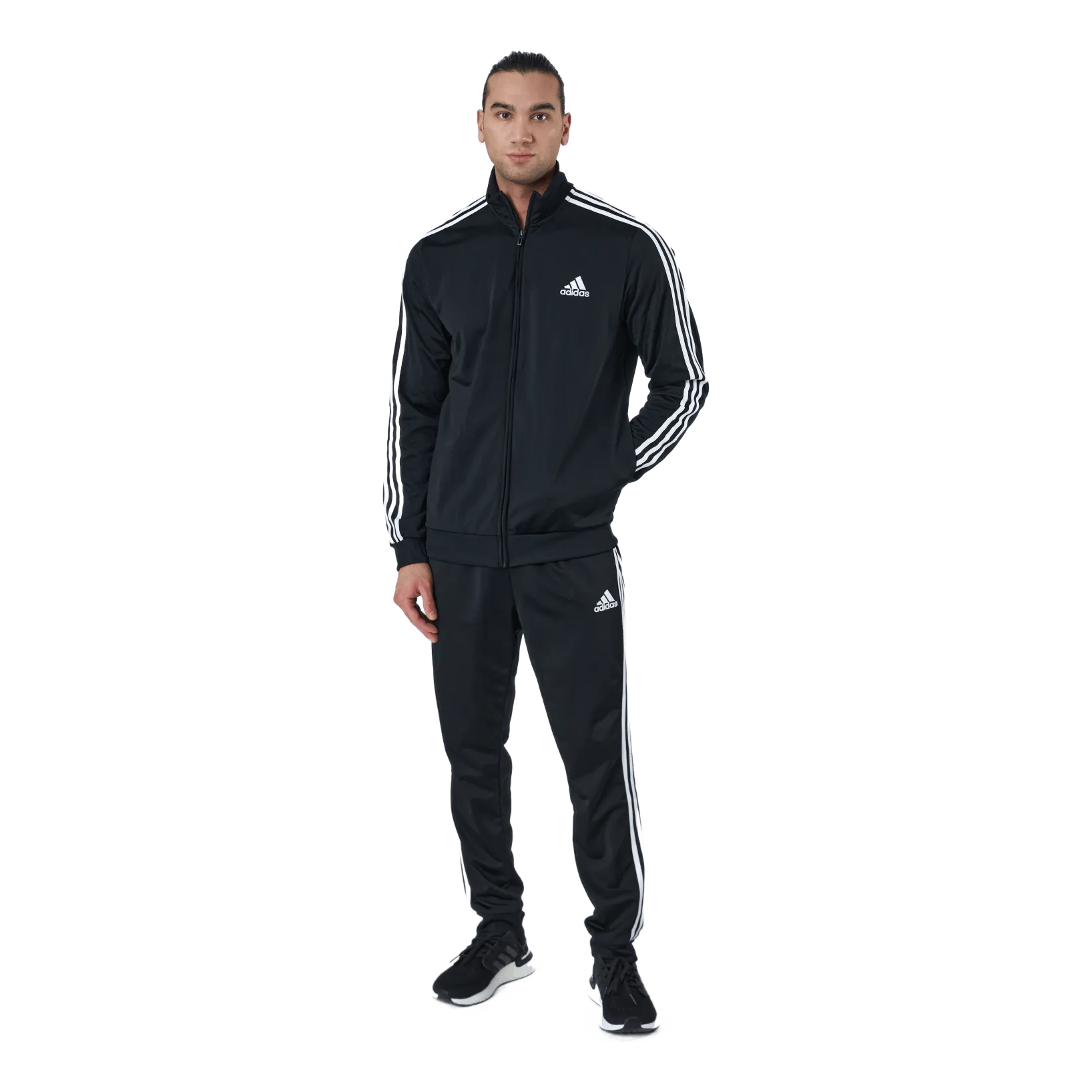 Adidas M 3s Tr Tt Ts Top:black/white Bottom:black/w