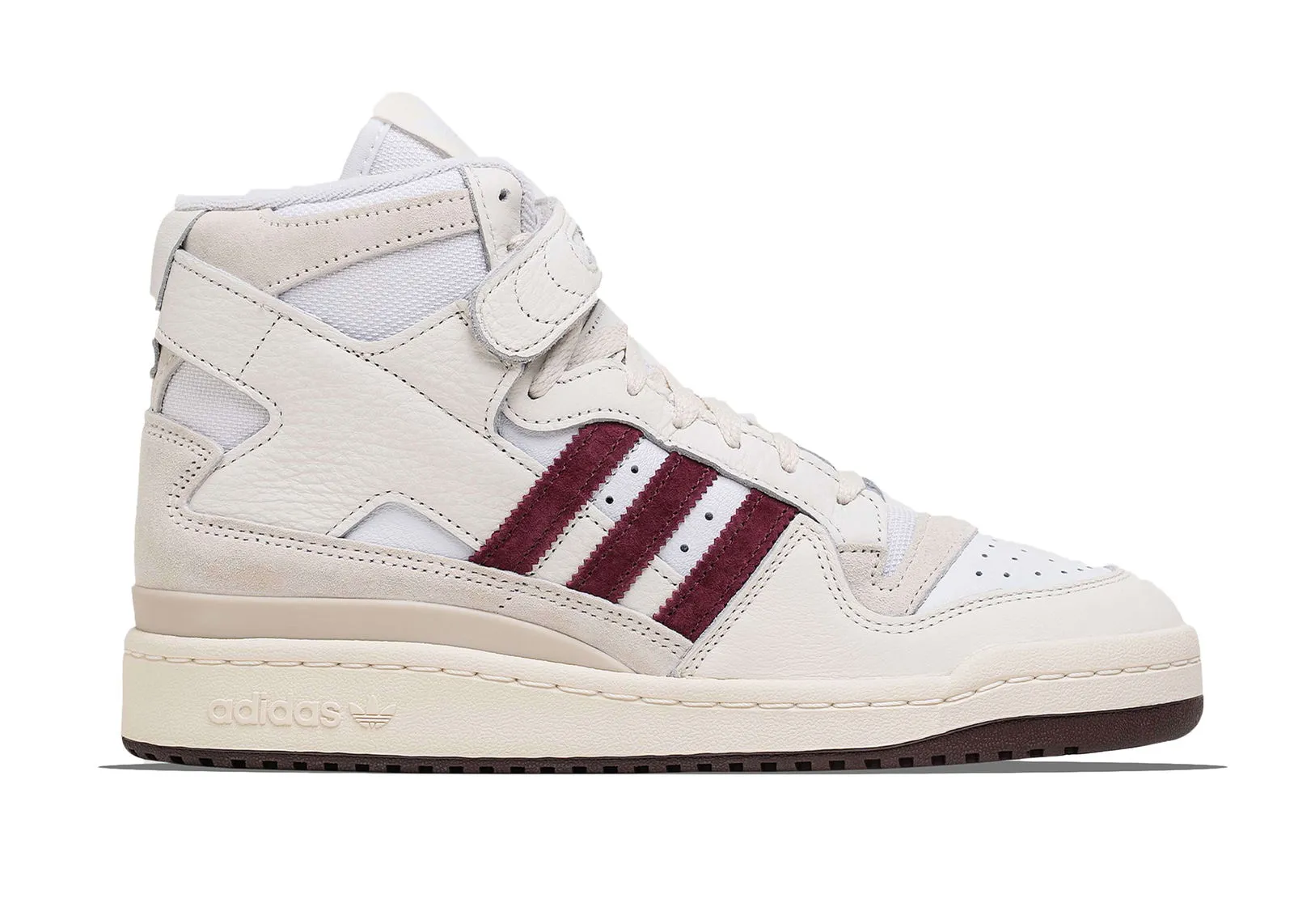 adidas Originals Forum Hi Packer White Maroon