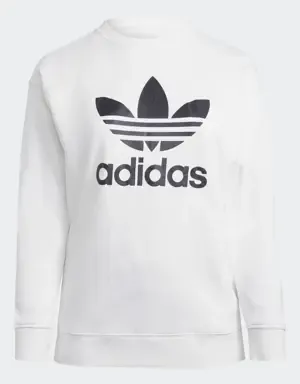 Adidas Sudadera cuello redondo Trefoil (Tallas grandes)