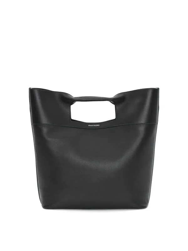 ALEXANDER MCQUEEN BOLSO SHOPPING  NEGRO