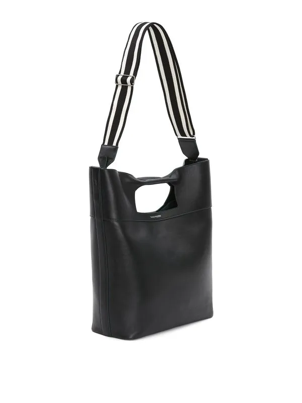 ALEXANDER MCQUEEN BOLSO SHOPPING  NEGRO