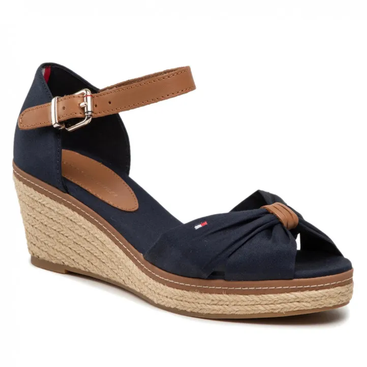Alpargatas cuña Tommy Hilfiger Elba 403 midnight