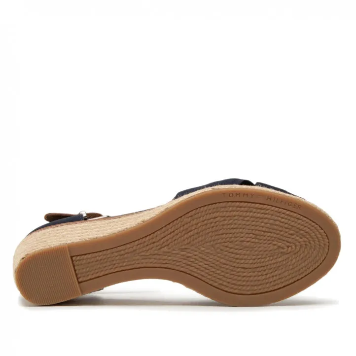 Alpargatas cuña Tommy Hilfiger Elba 403 midnight