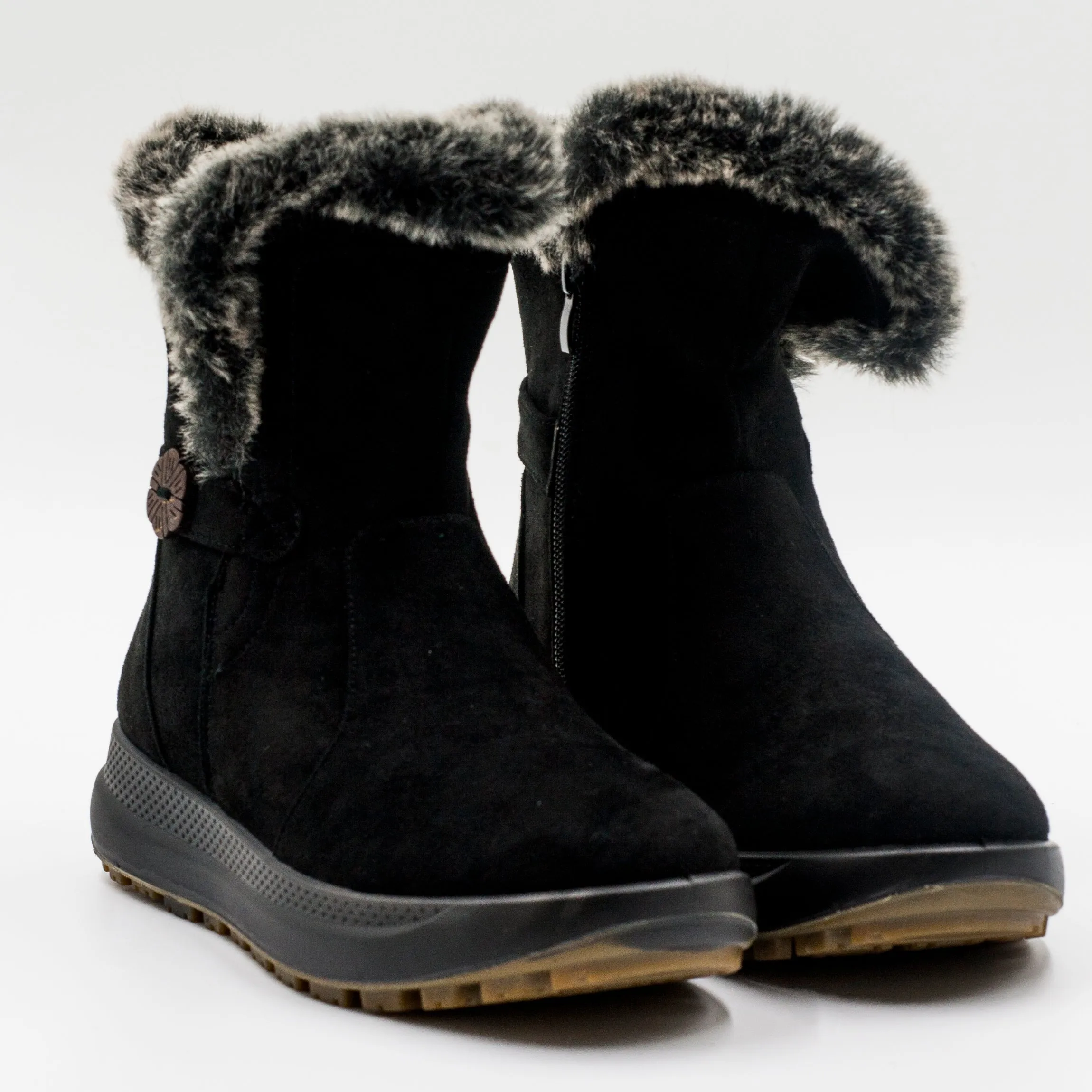 Alquimia Botin Mujer con cierre color Negro