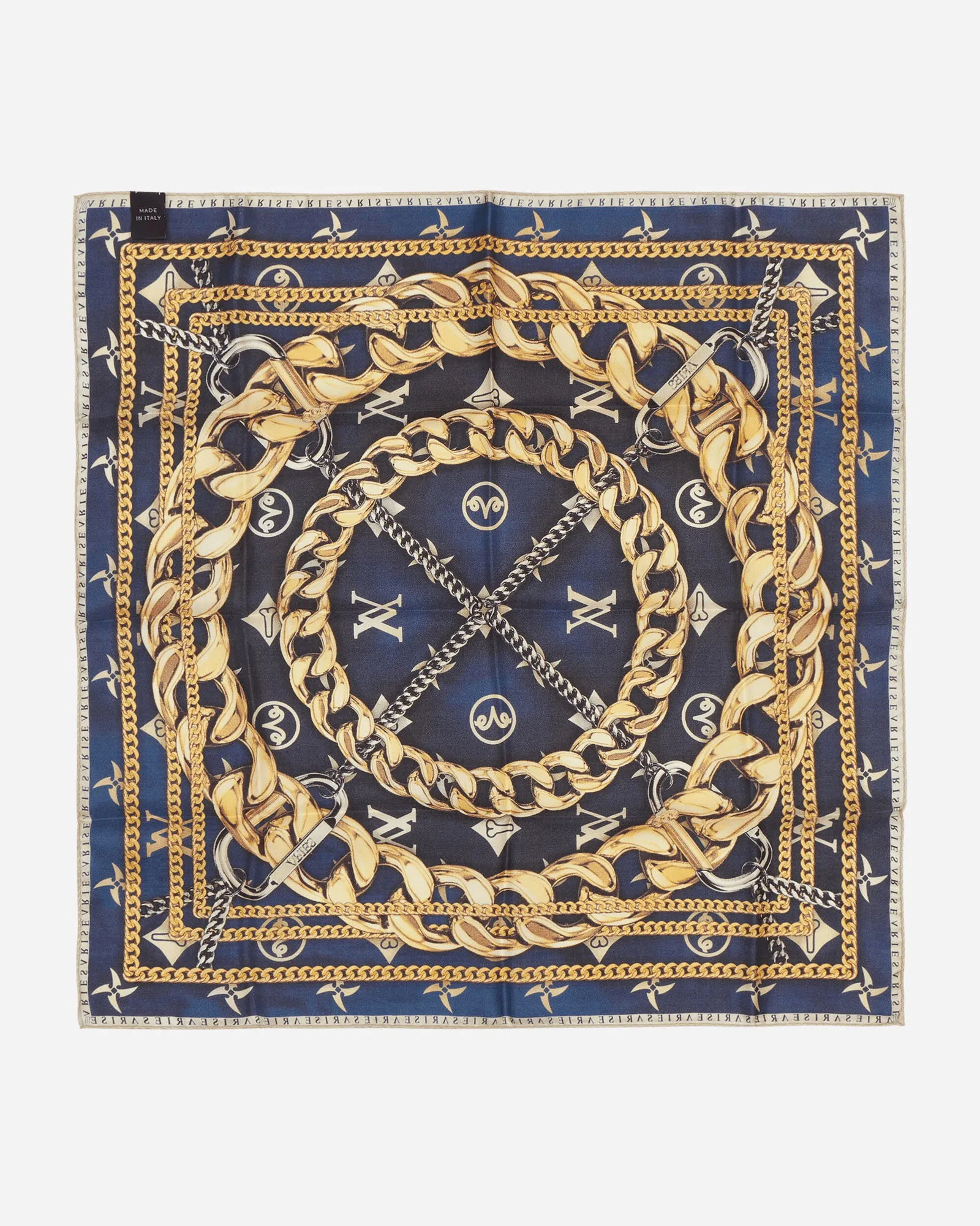 Aries Chain Print Silk Bandana