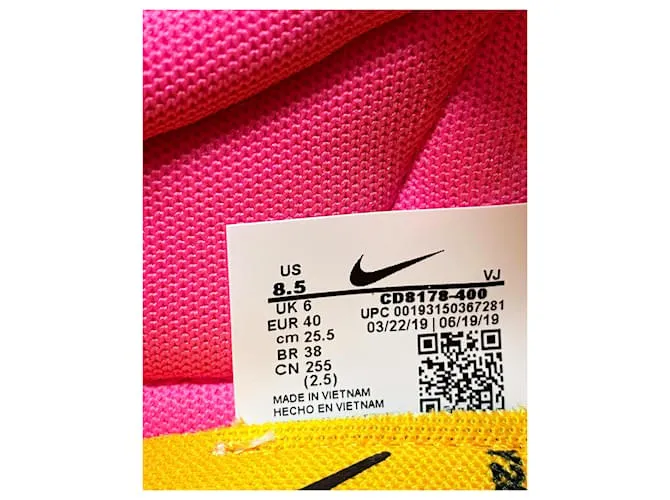 AUTRE MARQUE NIKE X OFFWHITE ™ VAPOR STREET EN POLIAMIDA AZUL IMPRESIóN DE PITóN 