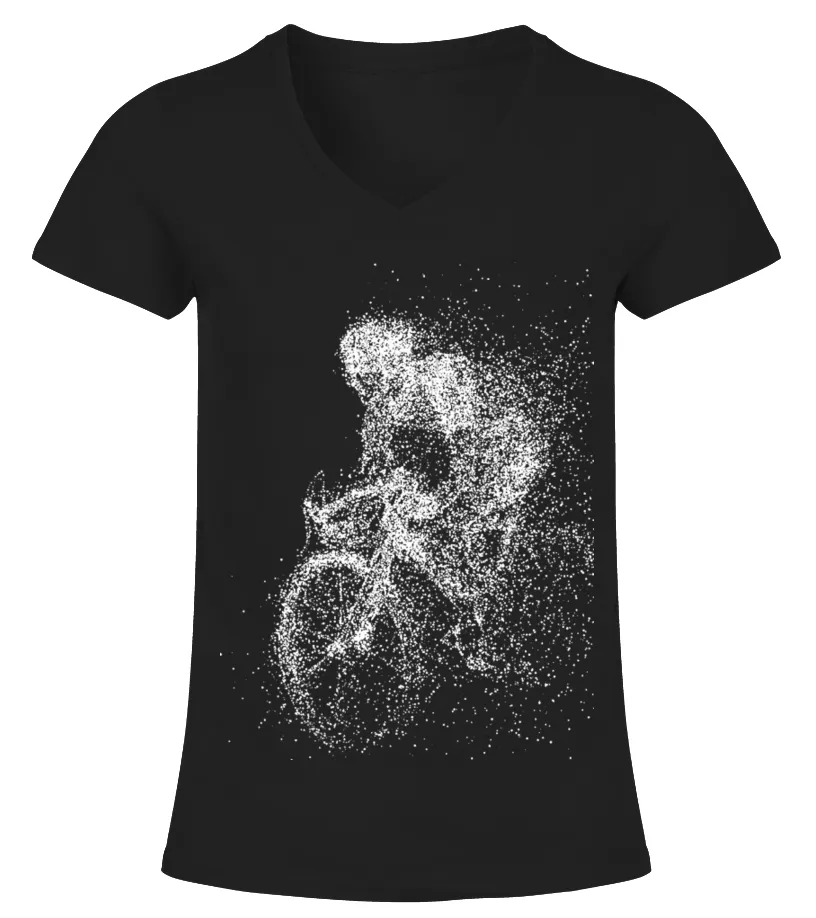 AWESOME CYCLIST Camiseta cuello pico Mujer