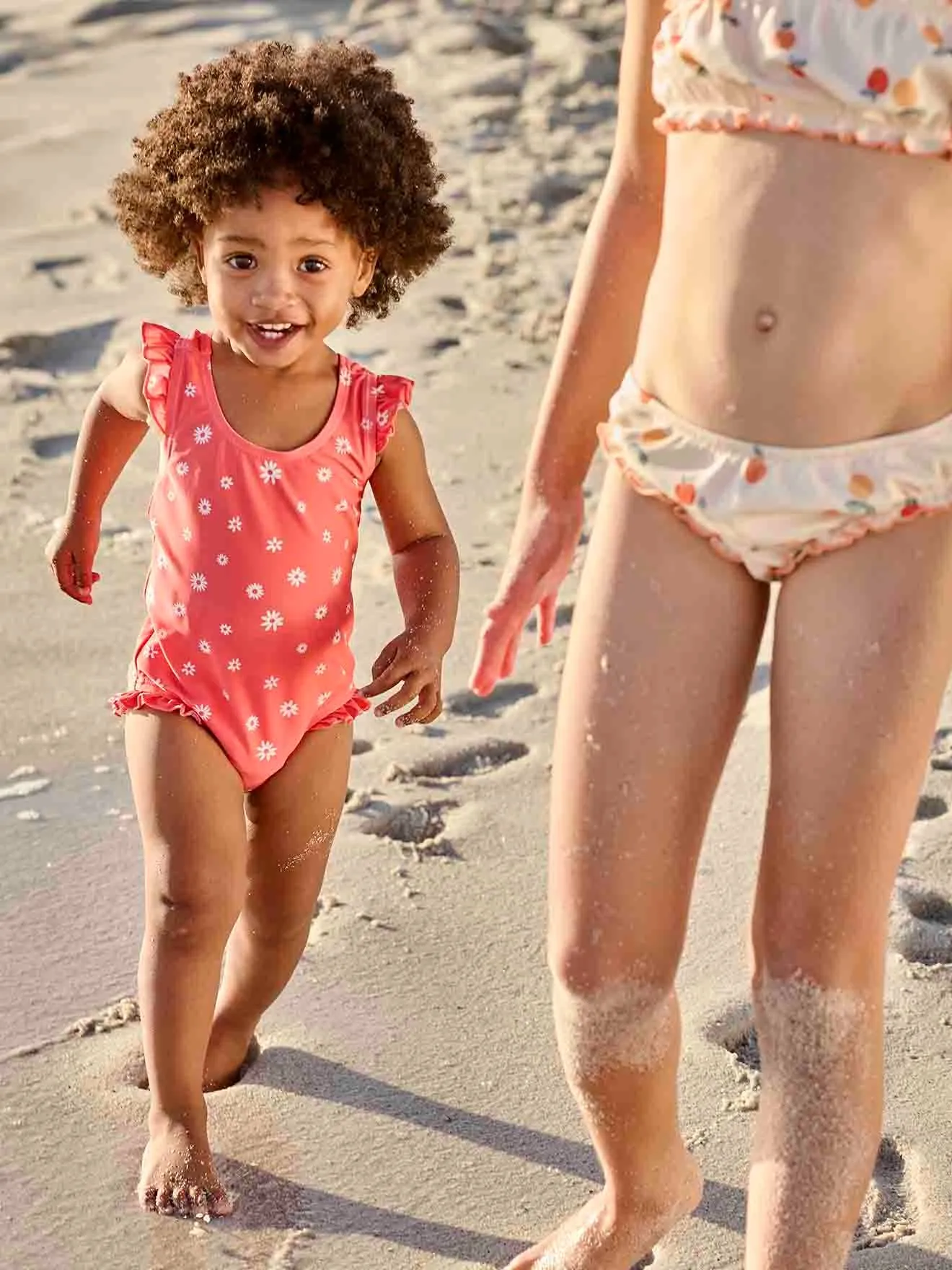 Bañador de flores para bebé niña