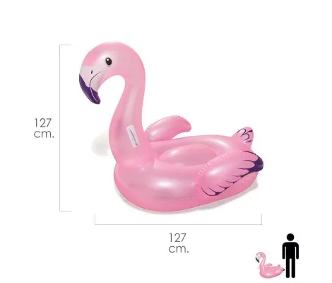 Bestway Flotador Flamenco Rosa 127x127 cm