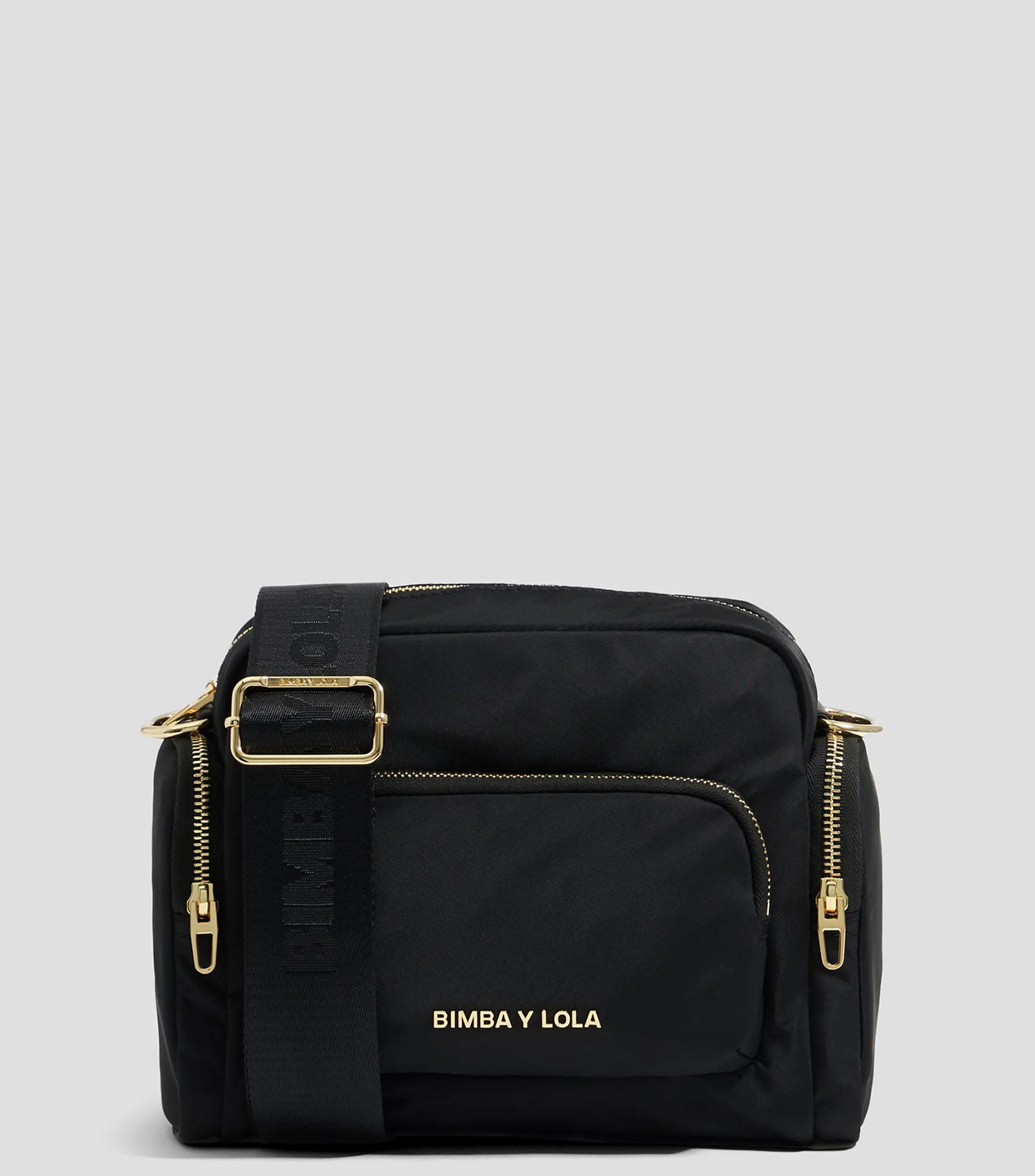 Bimba y Lola Bolso crossbody multibolsillos mediano negro Mujer