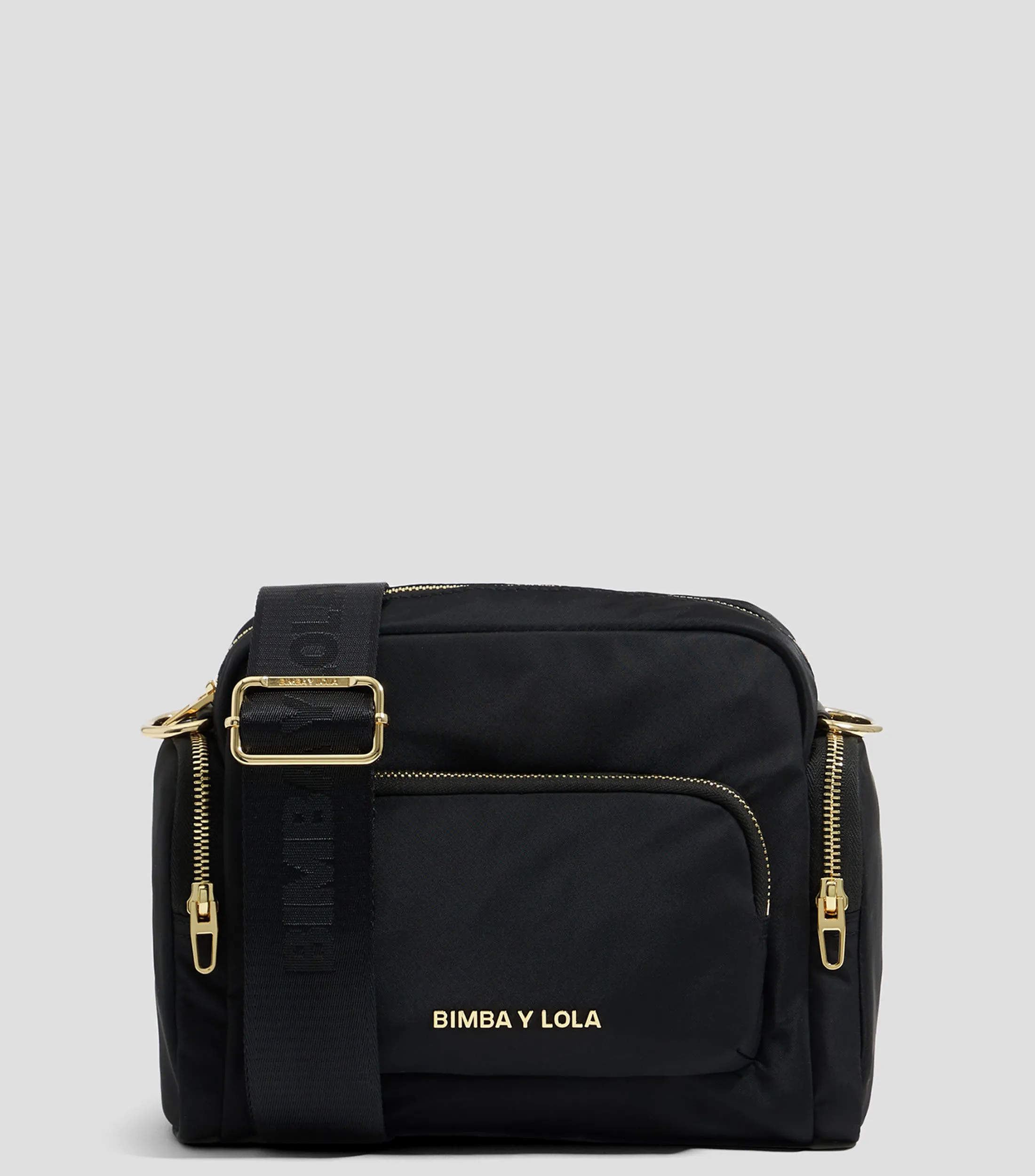 Bimba y Lola Bolso crossbody multibolsillos mediano negro Mujer