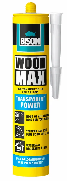 Bison Wood Max Power Transparente tubo 320 g