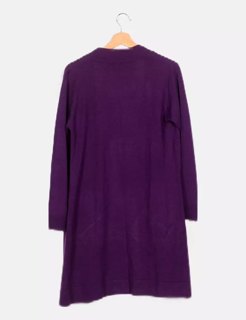 Bleu bonheur Cárdigan morado punto