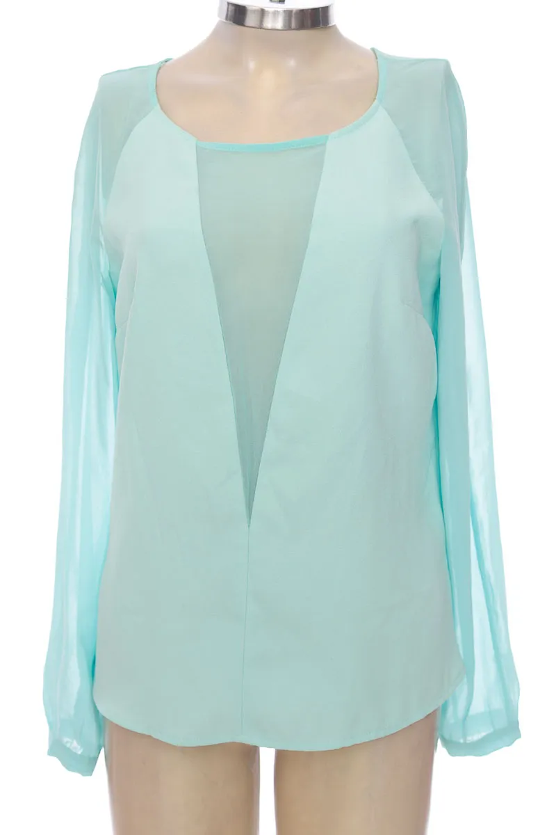 BLUSA COLOR AGUAMARINA  NAF NAF