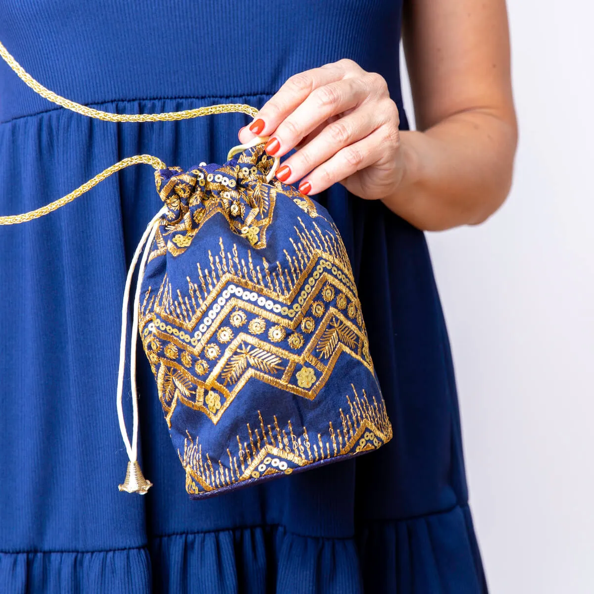 BOLSO BOMBóN  AZUL