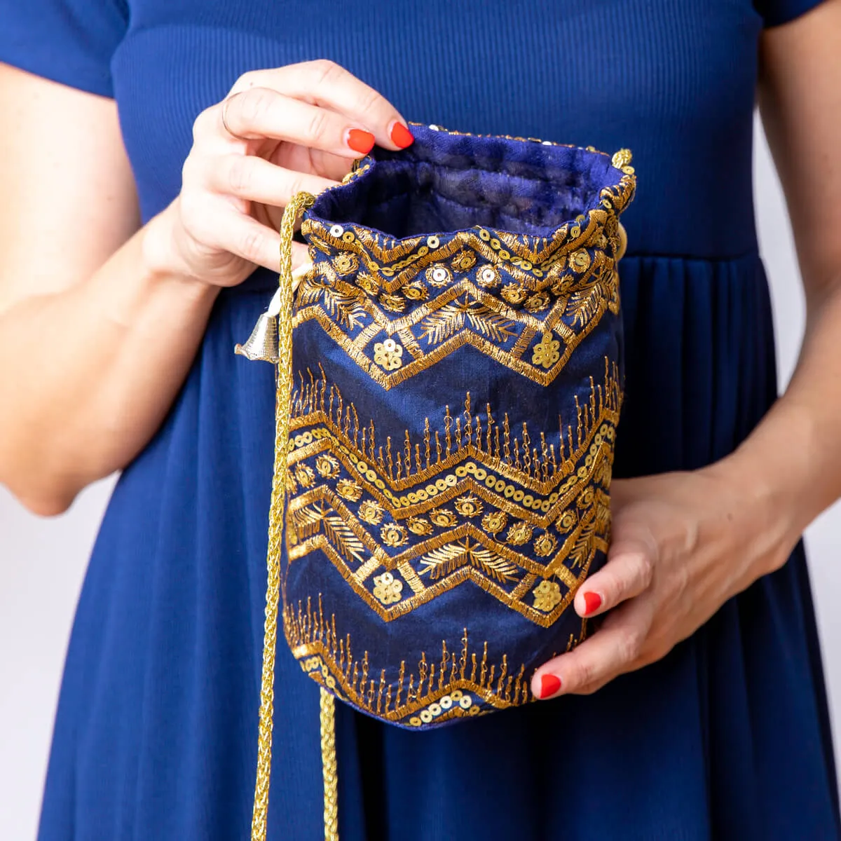 BOLSO BOMBóN  AZUL