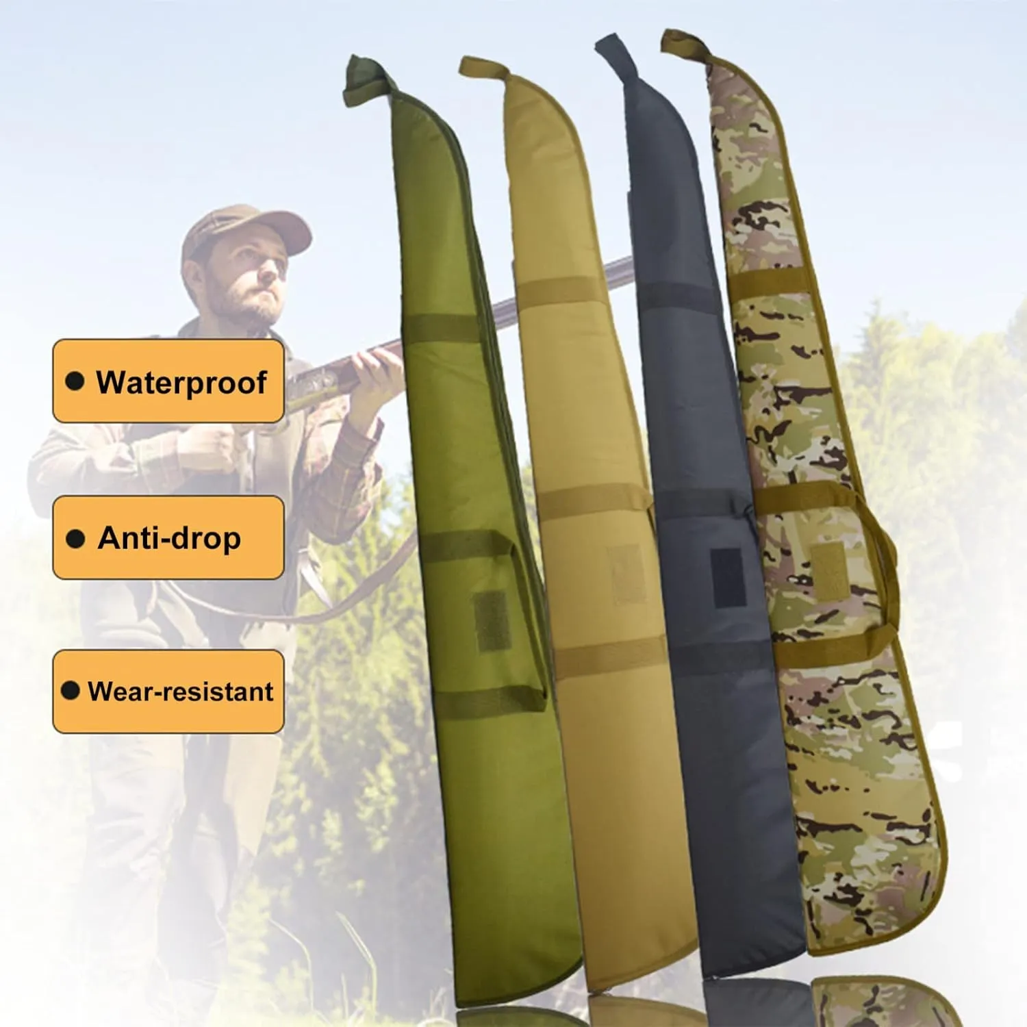 BomDog Funda Blanda para Escopeta  Funda para Rifle  Fundas Largas Y Blandas para Rifle  Funda Táctica Paraa Bolsa de Tiro para 