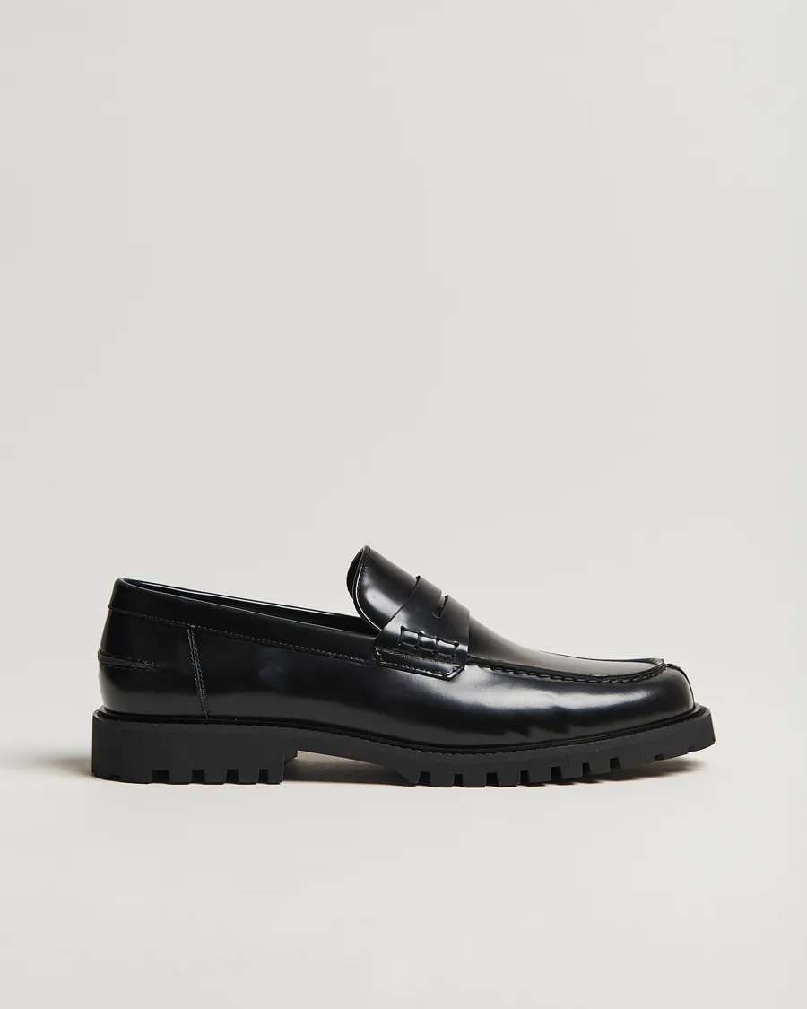 BOSS BLACK Richayl Leather Loafer Black