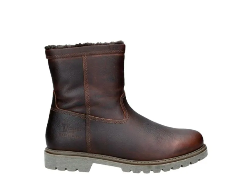 BOTA DE PIEL CON CREMALLERA FEDRO C28 PANAMA JACK EN COLOR CUERO