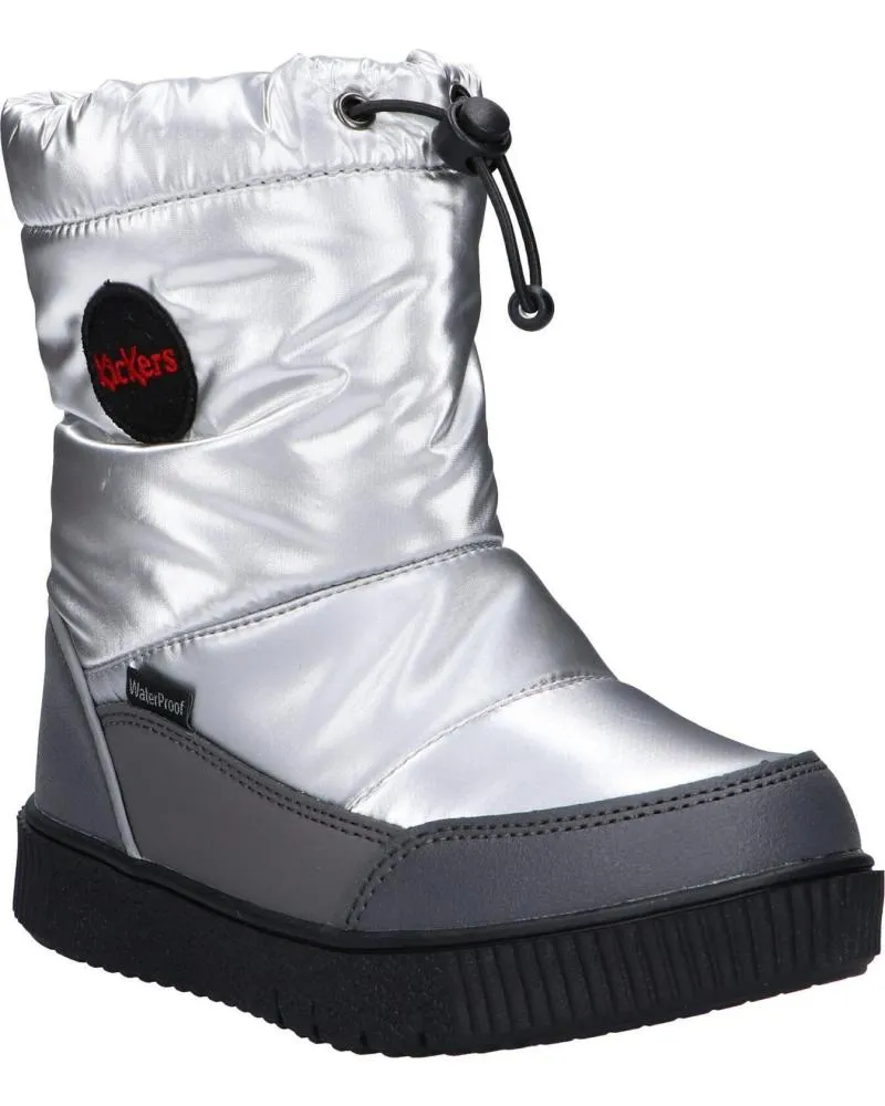 BOTAS DE NIñA Y NIñO KICKERS 83018030 ATLAK 16 ARGENT