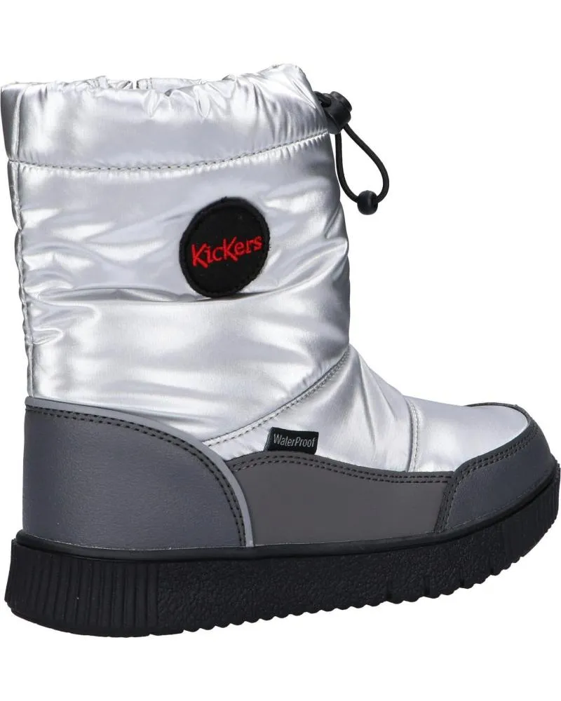 BOTAS DE NIñA Y NIñO KICKERS 83018030 ATLAK 16 ARGENT