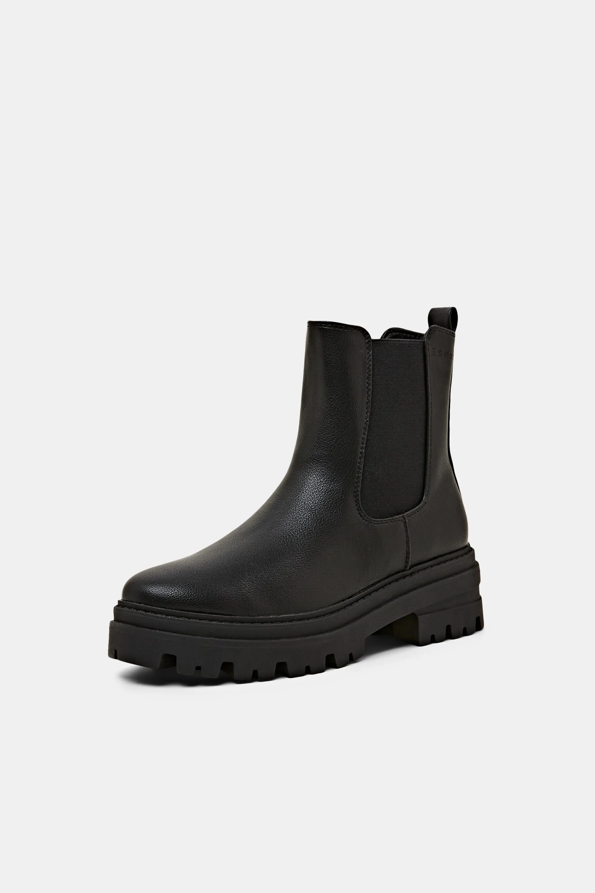 Botas de polipiel con suela gruesa