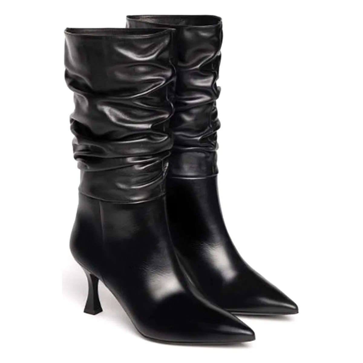 BOTAS PIEL TACÓN FINO I205587DE NEGRO