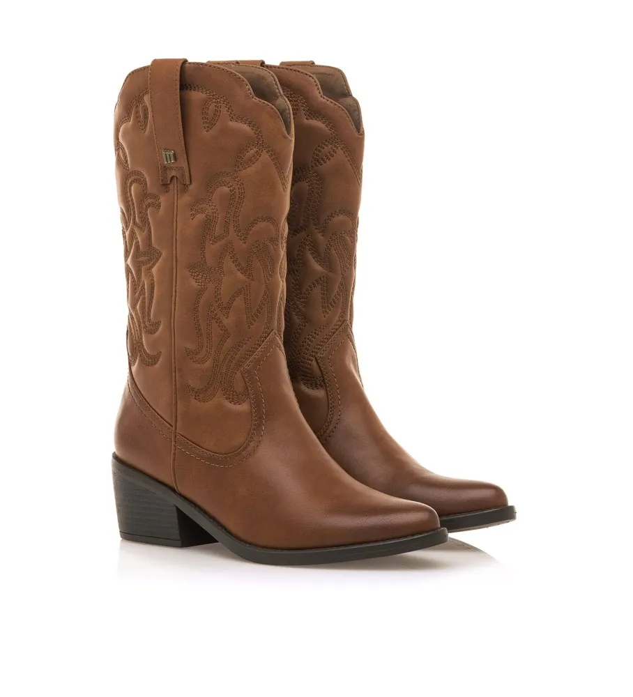 BOTAS TANUBIS MARRóN ALTURA TACóN 6CM