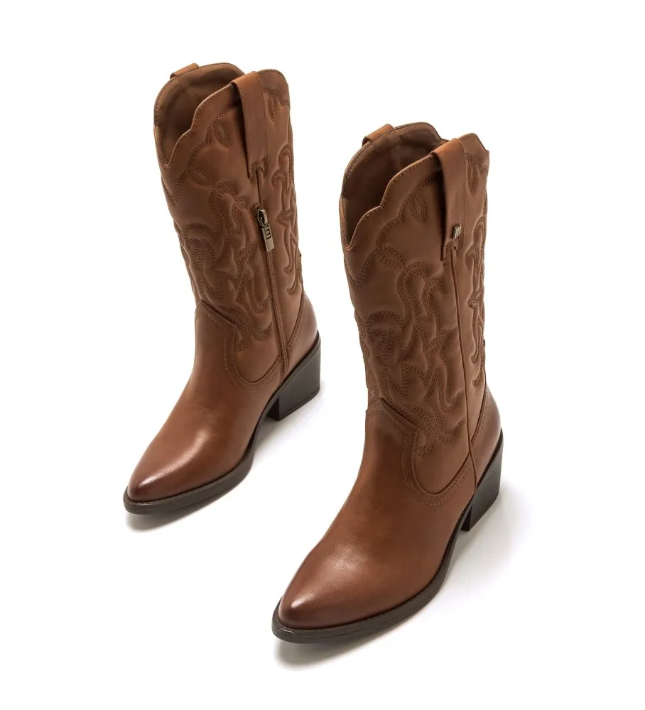 BOTAS TANUBIS MARRóN ALTURA TACóN 6CM