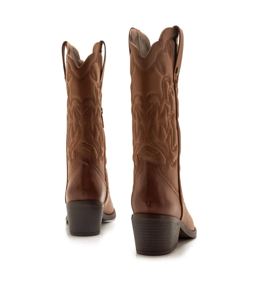 BOTAS TANUBIS MARRóN ALTURA TACóN 6CM