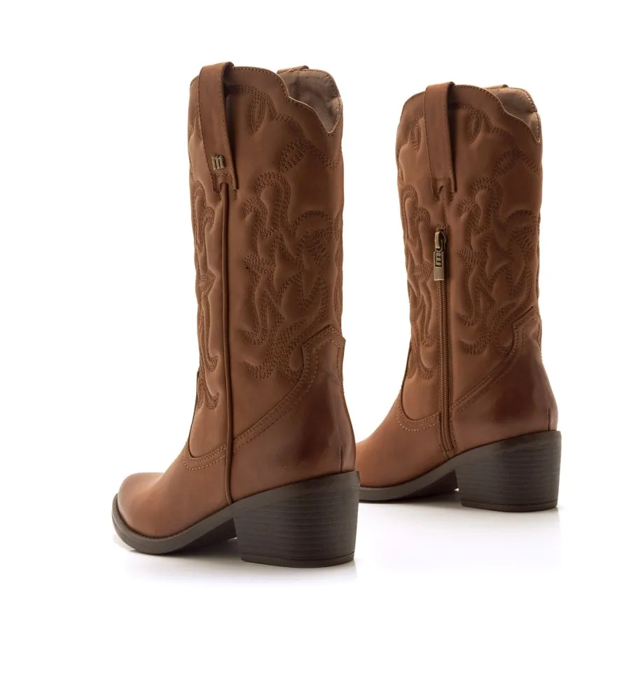 BOTAS TANUBIS MARRóN ALTURA TACóN 6CM