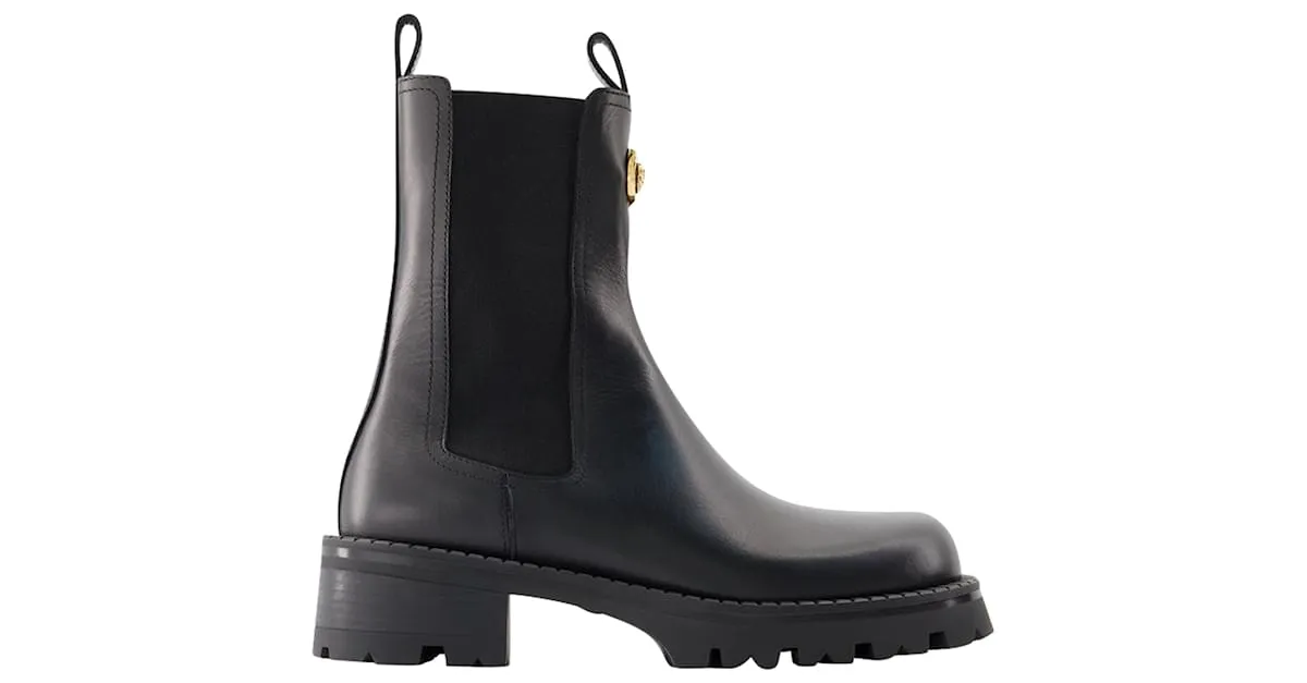 BOTINES BOTINES  VERSACE  PIEL  NEGRO 