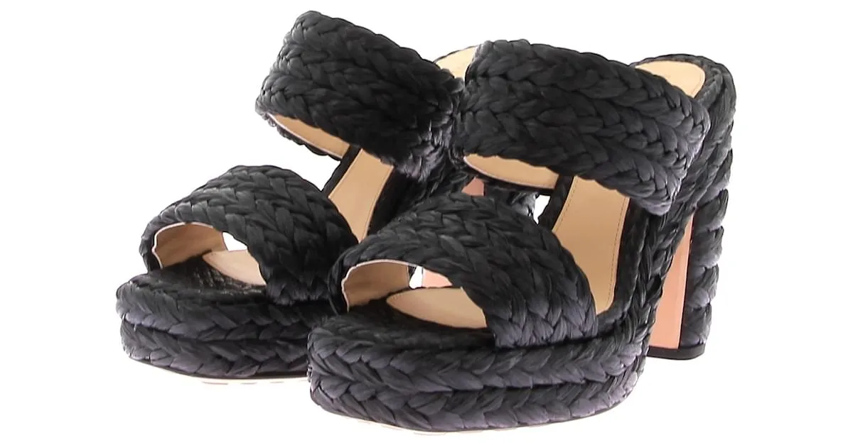 BOTTEGA VENETA Sandalias T.EU 36.5 Tela Negro 