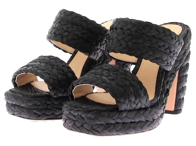 BOTTEGA VENETA Sandalias T.EU 36.5 Tela Negro 
