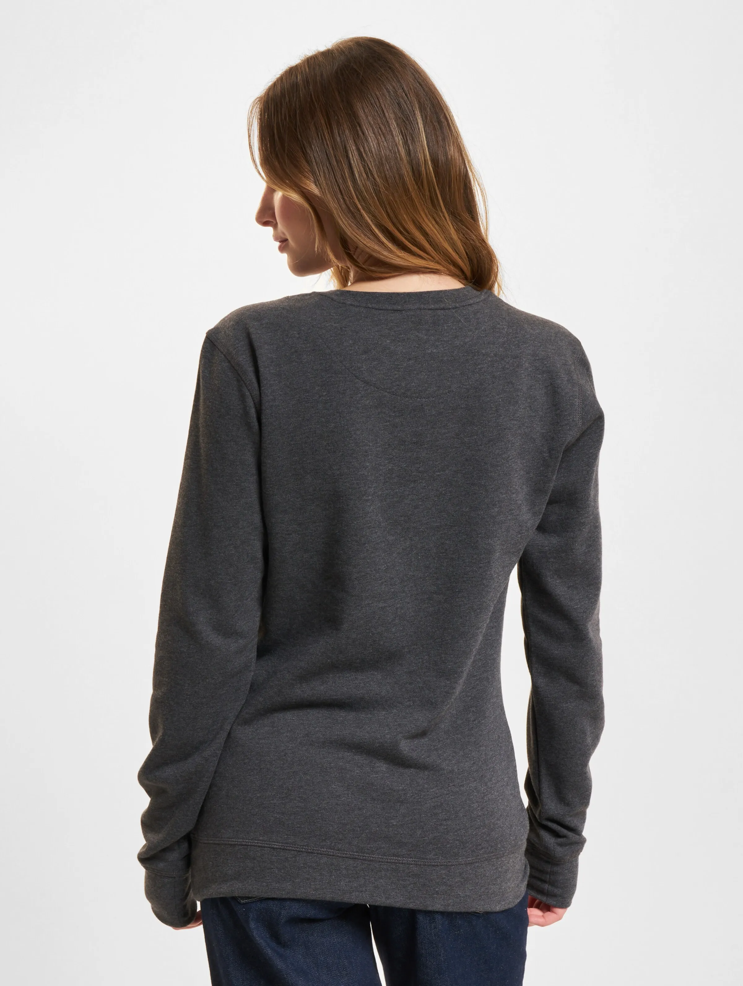 Build Your Brand Build Your Brand Ladies Light Crewneck