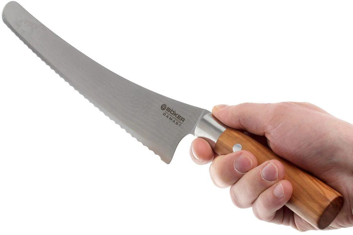 Böker Damast Olive 23,5 cm cuchillo de pan, 130433DAM