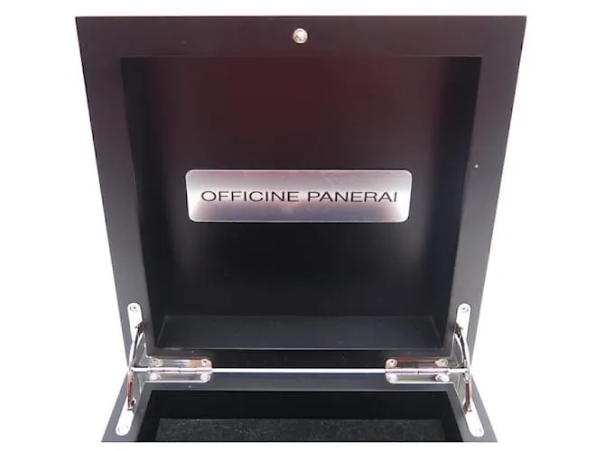 CAJA PARA RELOJ PANERAI OFFICINE LUMINOR RADIOMIR CAJA DE RELOJ SUMERGIBLE DE MADERA Castaño 