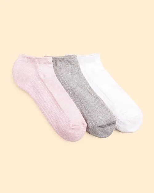 Calcetines Pack x 3 Mujer Mitzy Rosa/Blanco/Gris TU
