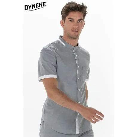 Camisa hombre gris c/mao
