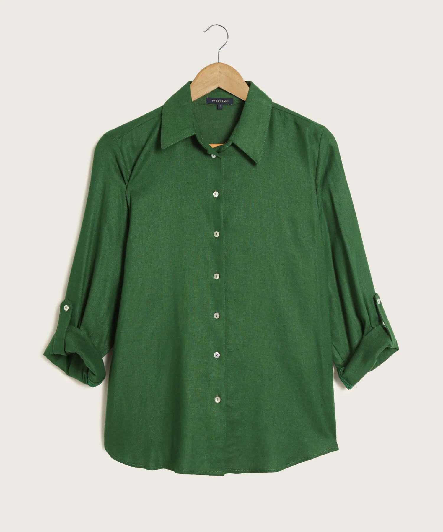 CAMISA MANGA LARGA EN EFECTO LINO